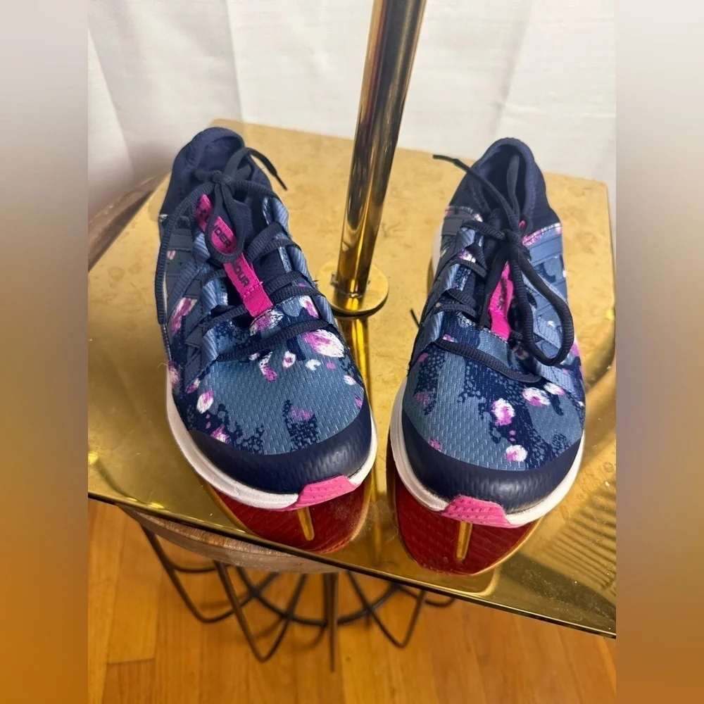 Under Armour Blue and Pink Sneakers with Stylish Design 4